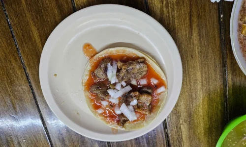 tacos de tripa dorada