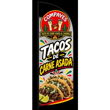 Tacos al carbón compayes en Guadalajara